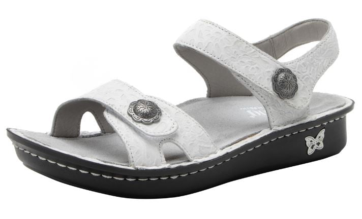 Alegria Vienna Delicut White Womens Comfort Sandals VIE-7408