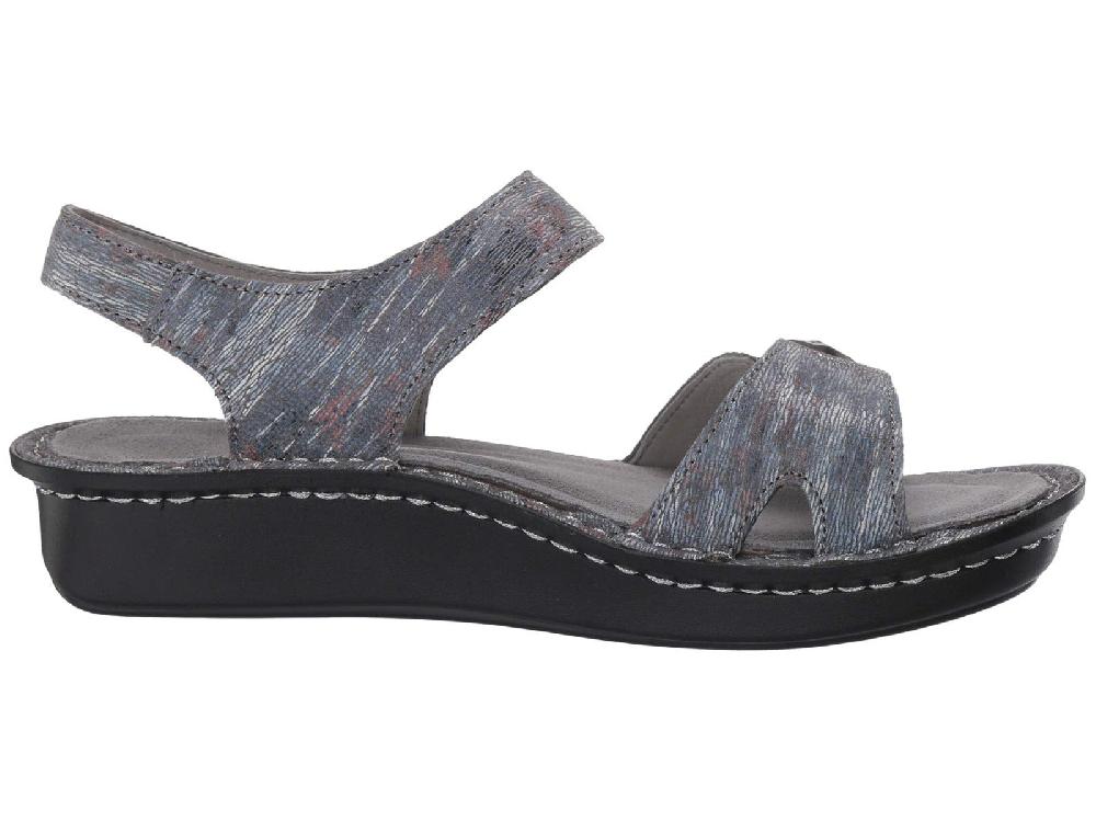 Alegria Vienna Smoke Womens Comfort Adjustable Strap Sandals VIE-123