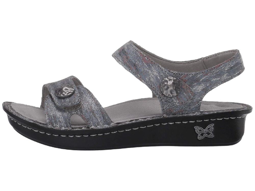 Alegria Vienna Smoke Womens Comfort Adjustable Strap Sandals VIE-123
