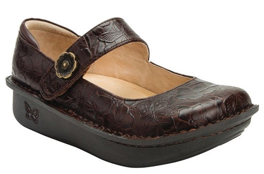 Alegria Women's Paloma Flutter Choco Signature Mary Jane Shoe PAL-275