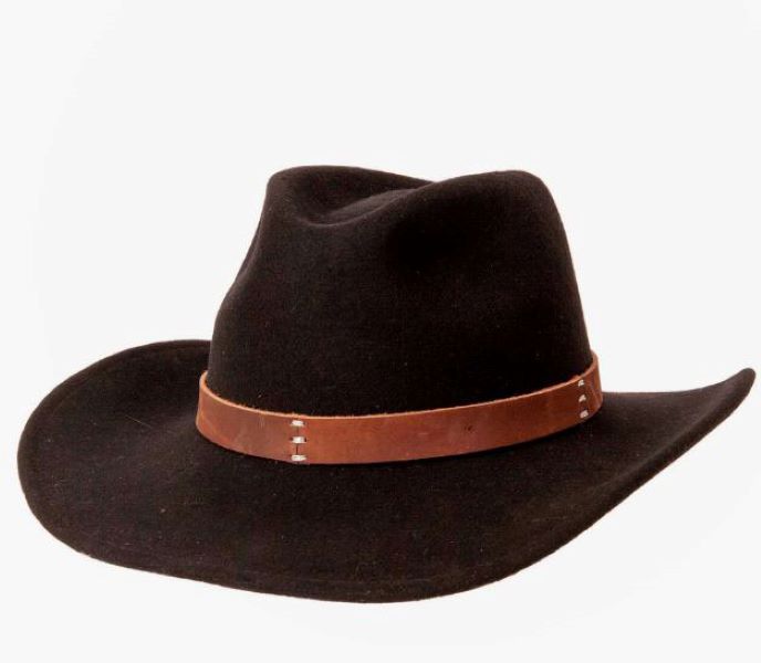 American Hat Makers Brown Scout Felt Fedora Hat SCOUT BROWN