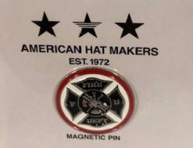 American Hat Makers Fire Department Hat Pin Magnet GB1025