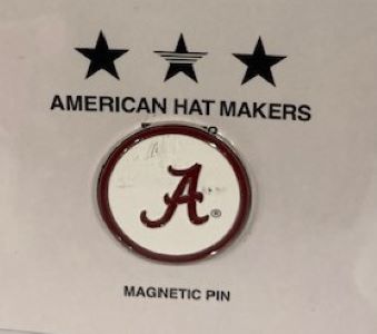 American Hat Makers Univ of Alabama Hat Pin Magnet U ALABAMA PIN