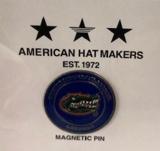 American Hat Makers Univ of Florida Hat Pin Magnet U FLORIDA PIN