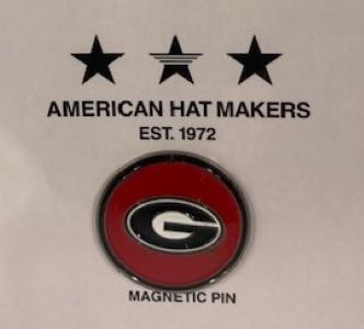 American Hat Makers Univ of Georgia Hat Pin Magnet U GEORGIA PIN