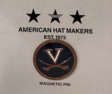 American Hat Makers Univ of Virginia Hat Pin Magnet U VIRGINIA PIN