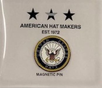 American Hat Makers White Navy Hat Pin Magnet GB1024