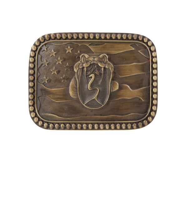 Andwest Antique Brass color Fanged Snake Mens Buckle 626-06