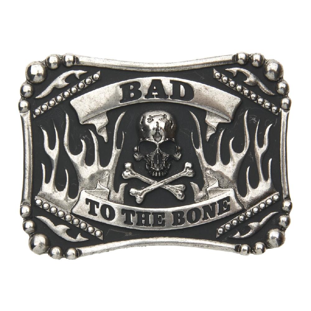 Andwest Antique Silver color Bad to the Bone Buckle 554