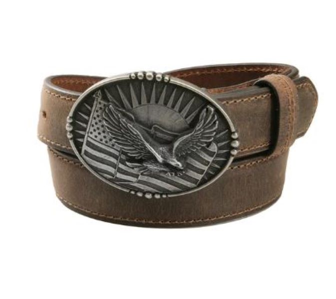 Andwest Brown Kids' Eagle Flag Buckle Belt BLT710-20-20