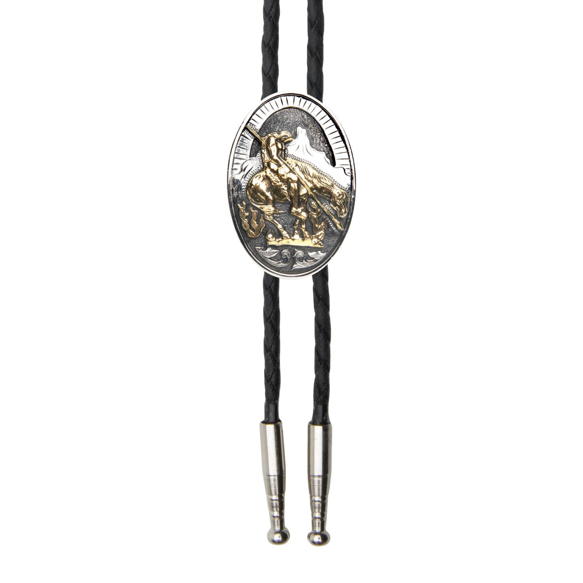 AndWest Two-Toned End of Trail Bolo Tie BOL122