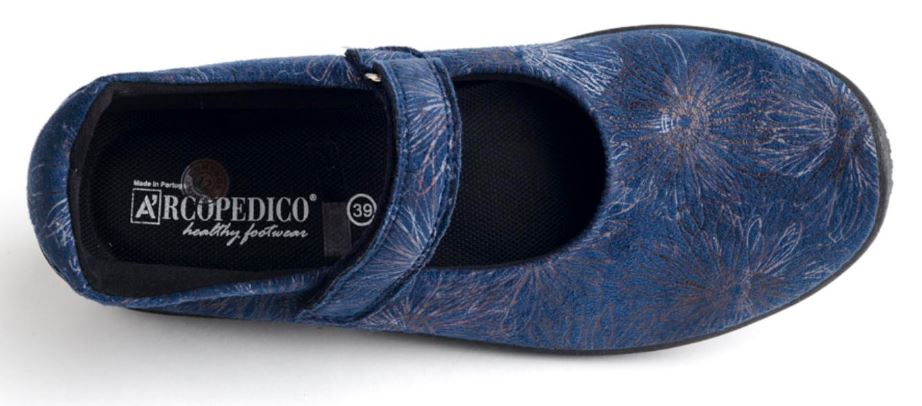 Arcopedico L45 Navy Womens Mary Jane Casual Shoes L45-4043
