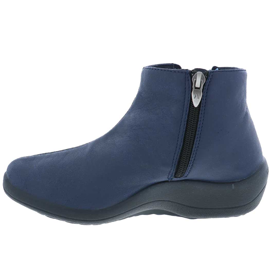 Arcopedico Navy Blue Ardales Womens Side Zip Booties 4636-J67