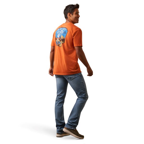 Ariat Adobe Heather Old Faithful Men's T-Shirt 10044784