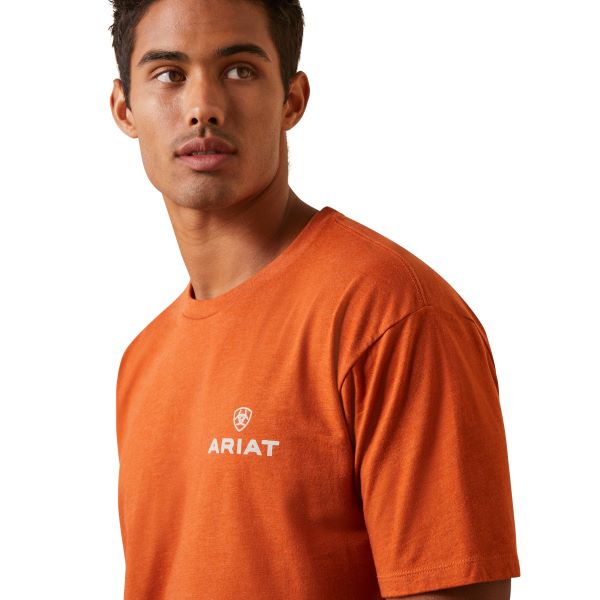 Ariat Adobe Heather Old Faithful Men's T-Shirt 10044784