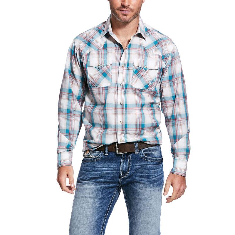 Ariat Adrift Beige Quillbrook Retro Fit Mens Shirt 10031850