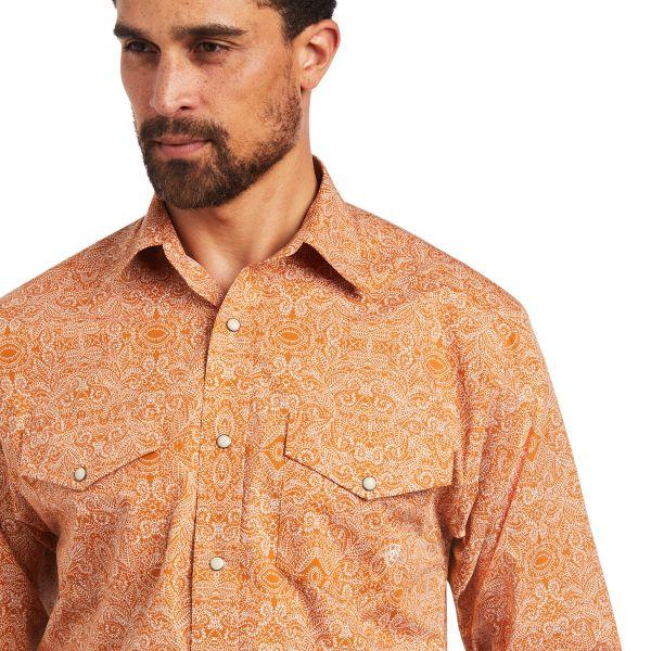 Ariat Amber Dusk Print Braylon Classic Snap Longsleeve Mens Shirt 10040673