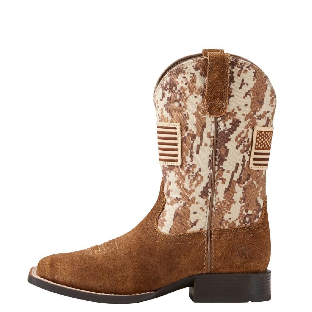 Ariat Antique Mocha Sand Youth Patriot Western Boot 10019913