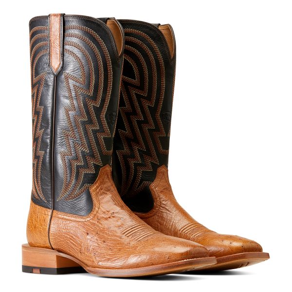 Ariat Antique Tan Smooth Quill Ostrich/Midnight Black 10046954