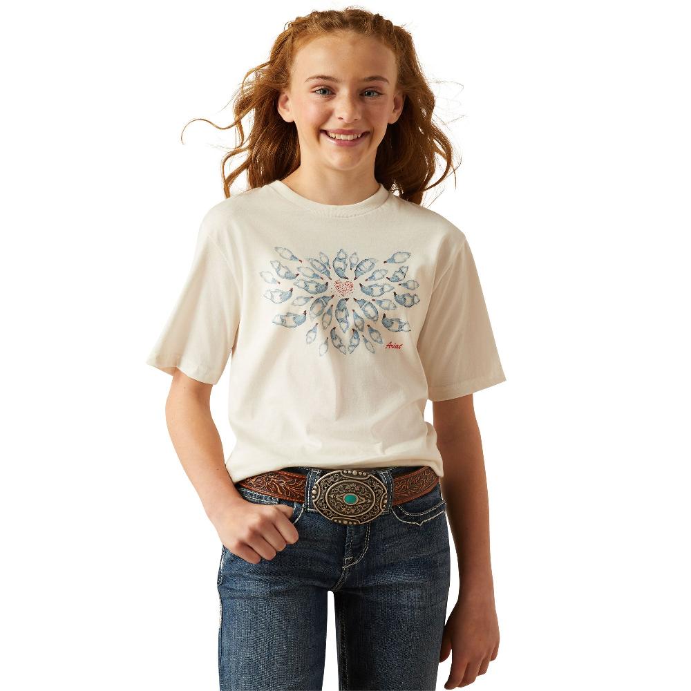 Ariat Antique White Chicken Love Girls' T-Shirt 10058864