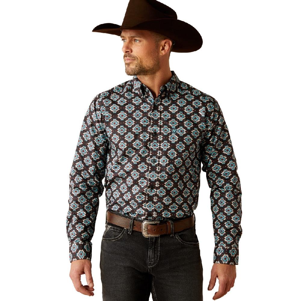 Ariat Aztec Paige Men's Fitted Button Down Long Sleeve Shirt 10053919