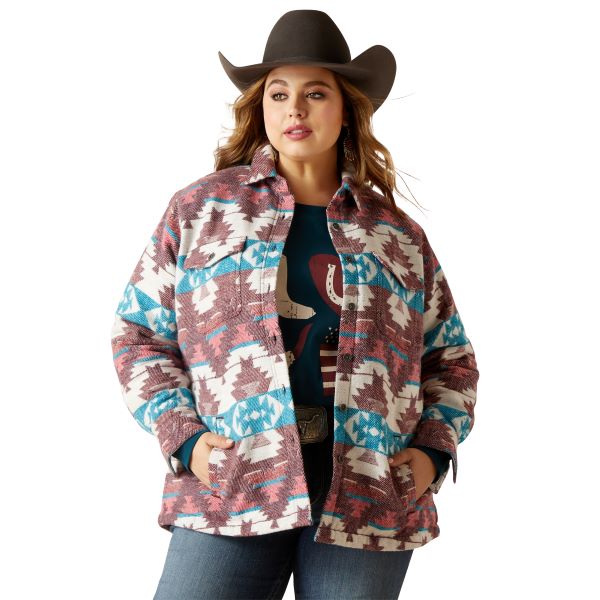 Ariat Baja Jacquard Women's Shacket Shirt Jacket 10046671