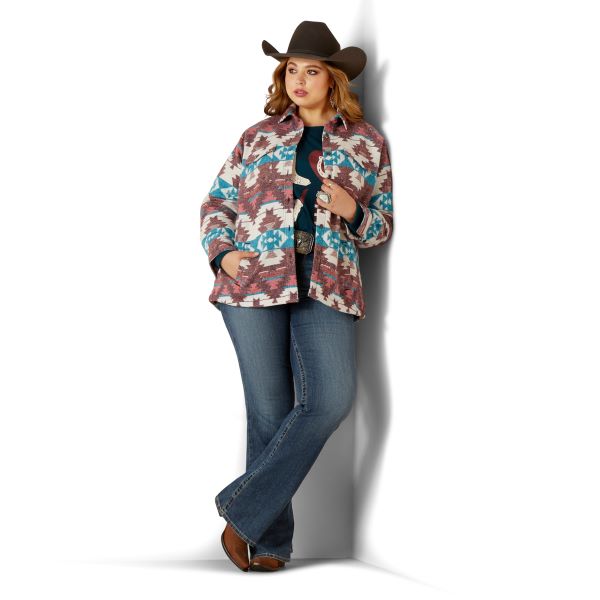 Ariat Baja Jacquard Women's Shacket Shirt Jacket 10046671