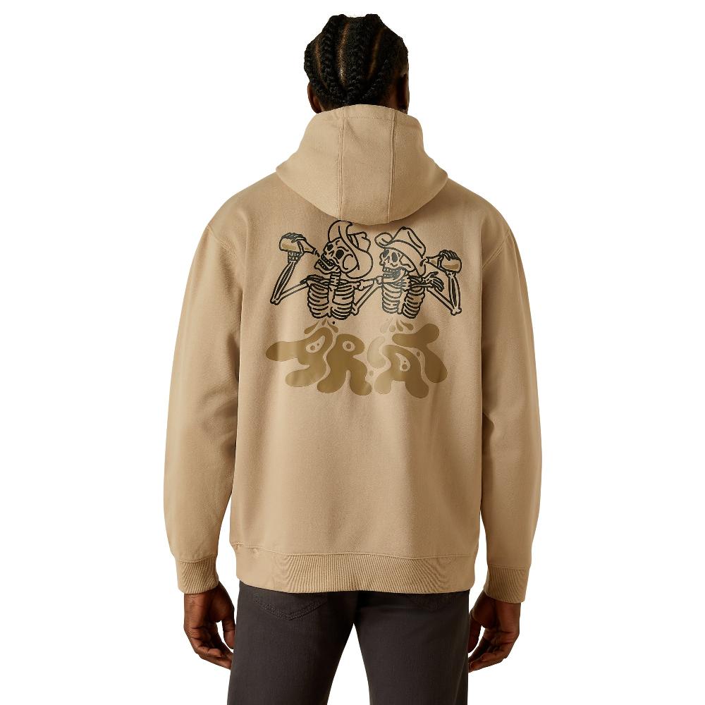 Ariat Beige Drinking Buddies Men's Hoodie 10062502