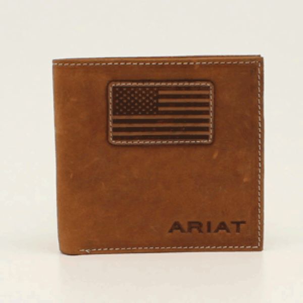 Ariat Bifold Flag Patch Logo Wallet A3548544