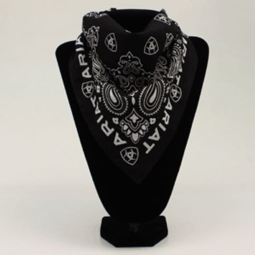 Ariat Black 22 inches Square Men's Bandana A1109001