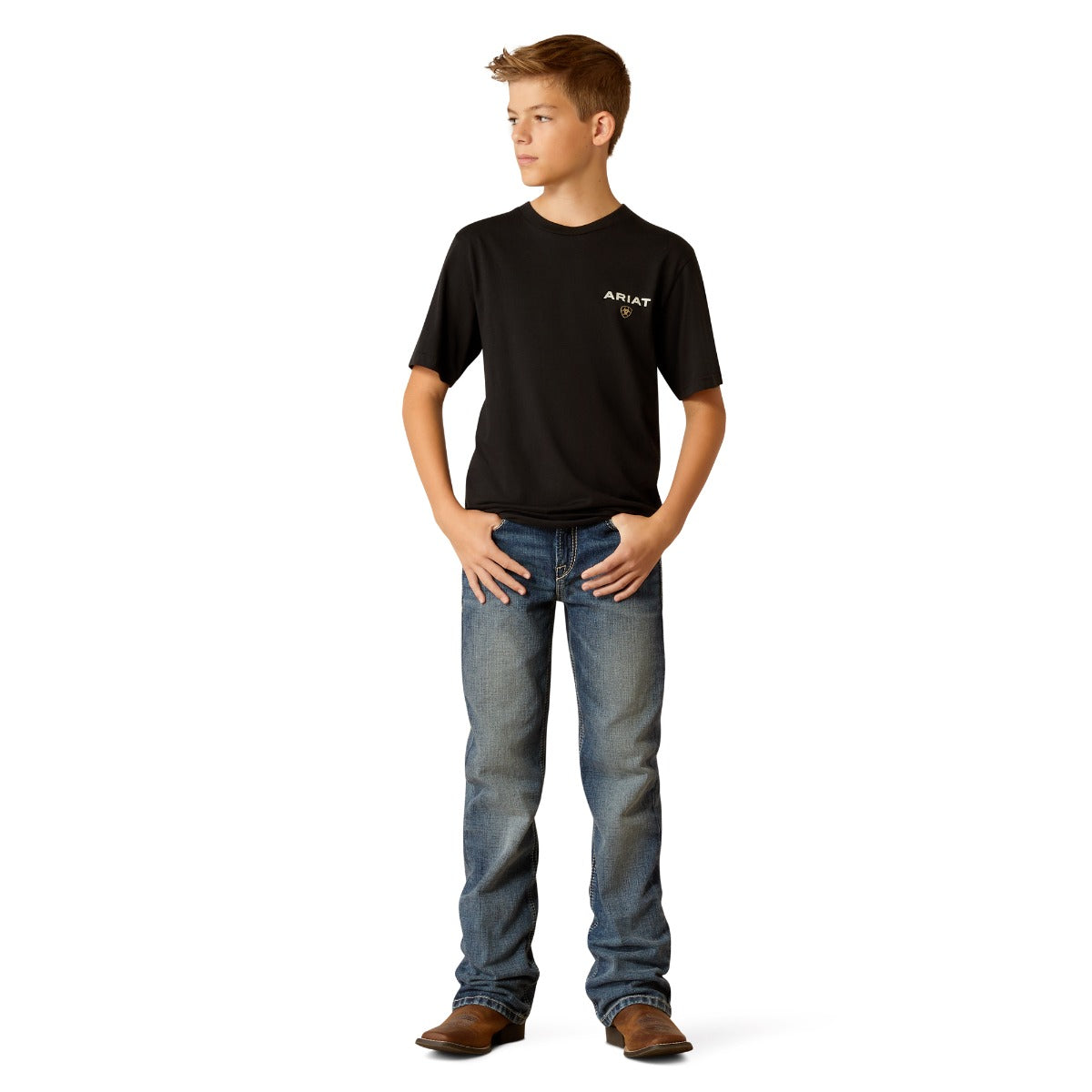 Ariat Black American Rancher Boys' T-Shirt 10052039