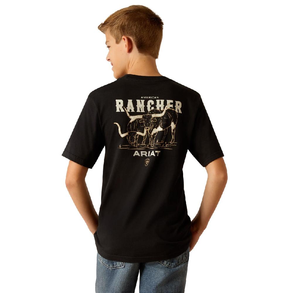Ariat Black American Rancher Boys' T-Shirt 10052039