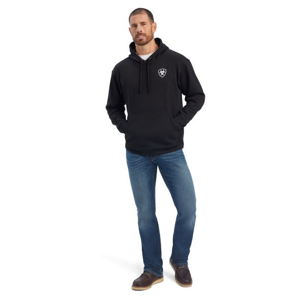 Ariat Black Americana Block Mens Sweatshirt 10041680