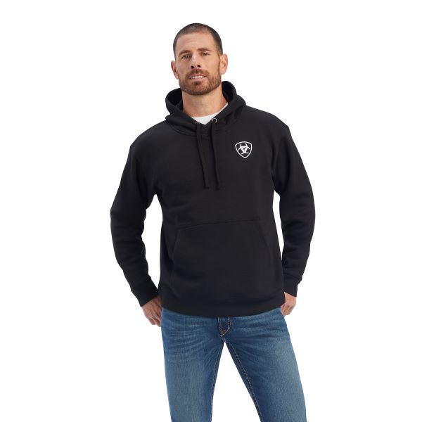 Ariat Black Americana Block Mens Sweatshirt 10041680