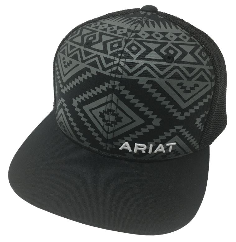 Ariat Black Aztec Pattern Boys Youth Cap A300081601