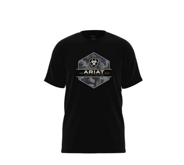 Ariat Black Camo Badge Boys T-Shirt 10042805