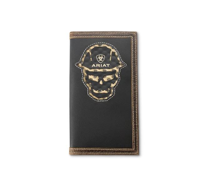 Ariat Black Checkbook Style Men's Work Wallet A3400701