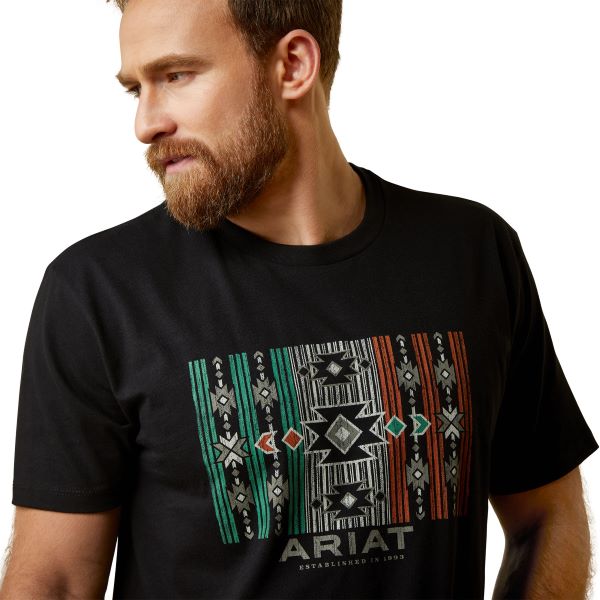 Ariat Black Chihuahua Flag Men's T-Shirt 10045276