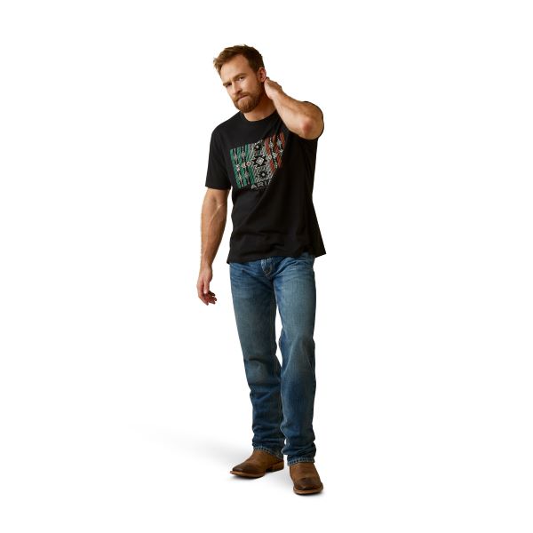 Ariat Black Chihuahua Flag Men's T-Shirt 10045276