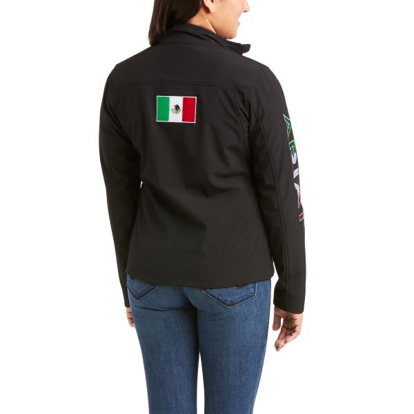 Ariat Black Classic Team Softshell MEXICO Women's Jacket 10031428