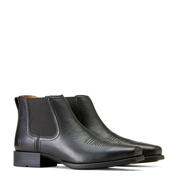 Ariat Black DeerTan Booker Men's Ultra Square Toe Western Boots 10046984