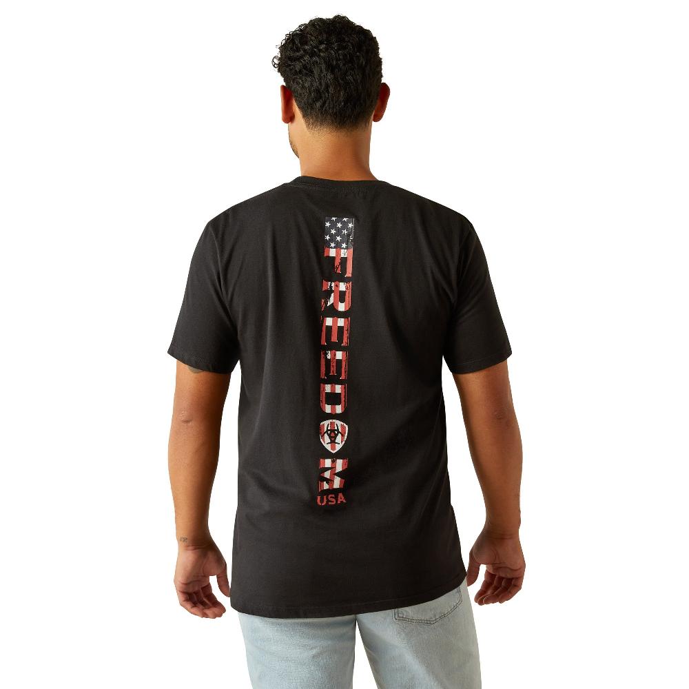 Ariat Black Freedom Stripe Men's T-Shirt 10058891