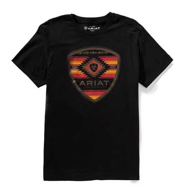 Ariat Black Geo Fill Men's BB SMU T-Shirt 10050783