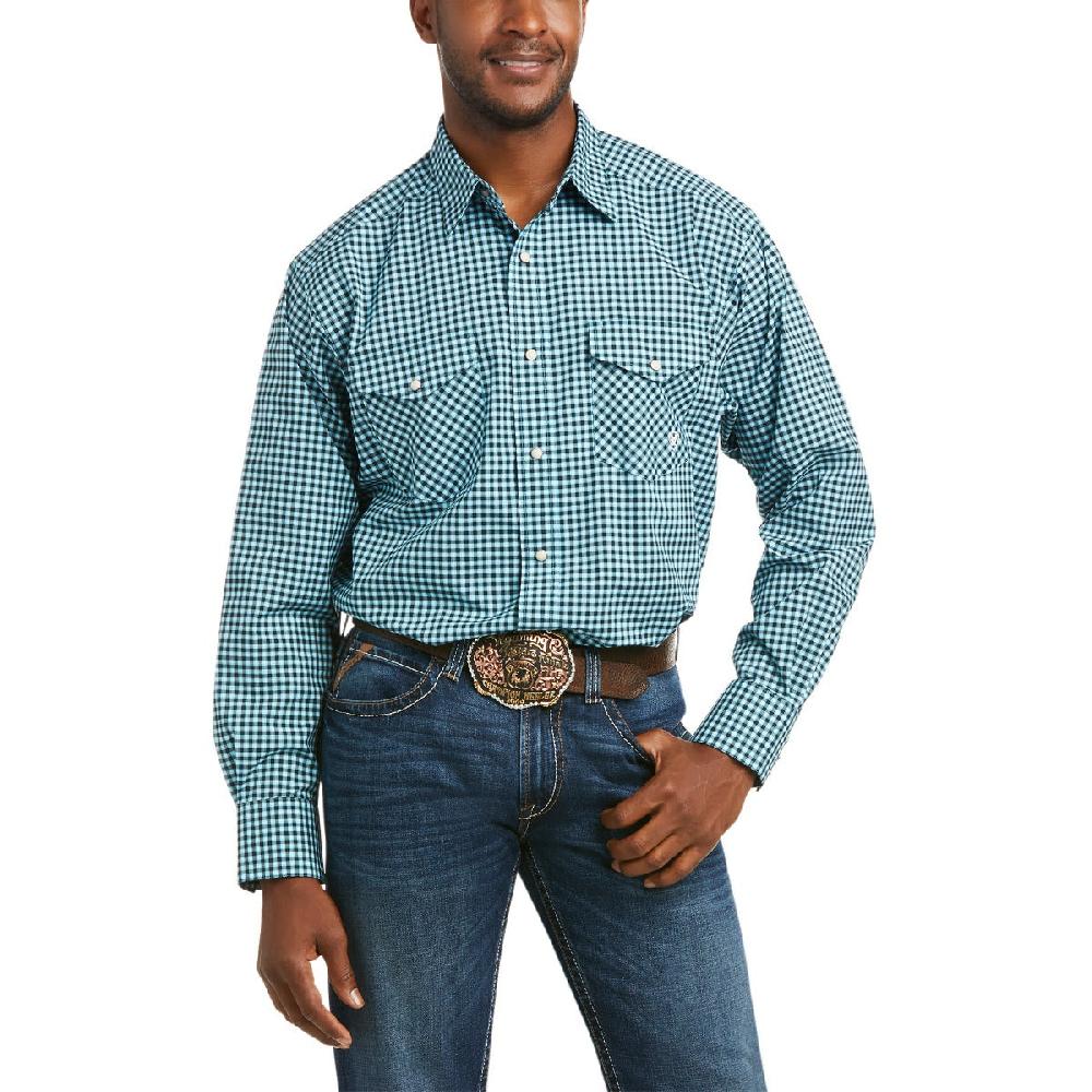 Ariat Black Hadlee Long Sleeve Stretch Mens Snap Shirt 10036392