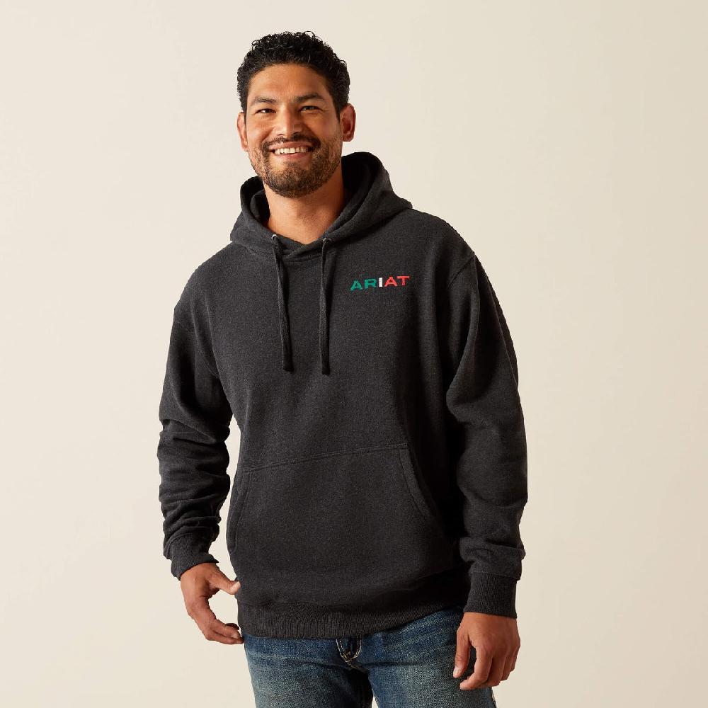 Ariat Black Mexico Flag Lookup Men's Hoodie 10051998