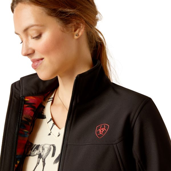 Ariat Black/Mirage New Team Women's Softshell Jacket 10046686