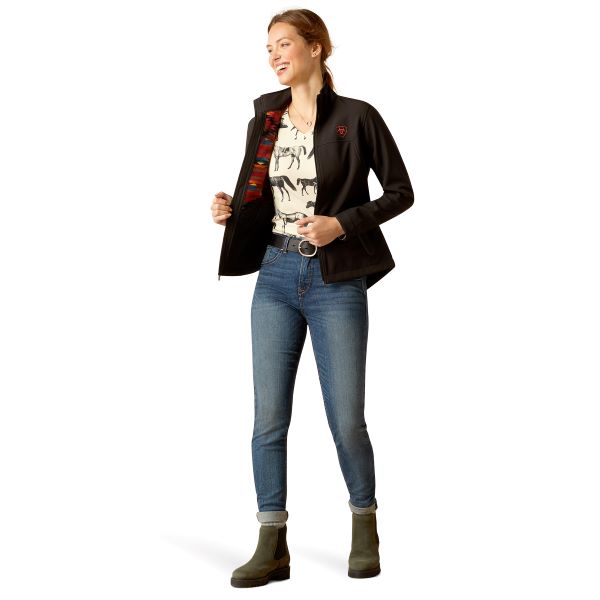 Ariat Black/Mirage New Team Women's Softshell Jacket 10046686