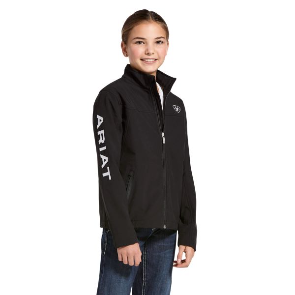 Ariat Black New Team Softshell Kids Jacket 10028657