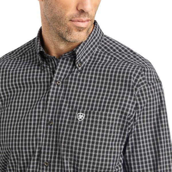 Ariat Black Plaid Pro Series Kyrie Classic Fit Men's Shirt 10042341