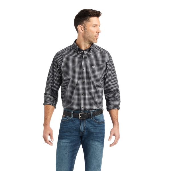 Ariat Black Plaid Pro Series Kyrie Classic Fit Men's Shirt 10042341